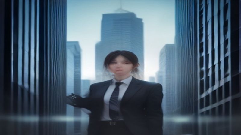 漫绘百态主题作品墙前读者驻足交流，本藏万象于方寸之间